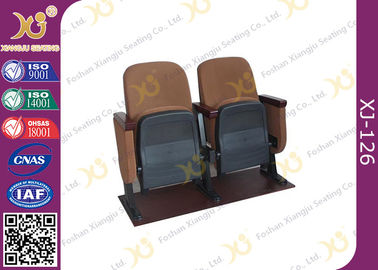 Chine Samller chaises en bois d'amphithéâtre de doubles jambes fortes de distance centrale de 560 millimètres avec Brown fournisseur