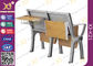 Bureau et chaise d'école de strapontin d'alliage d'aluminium avec le bloc - notes fournisseur